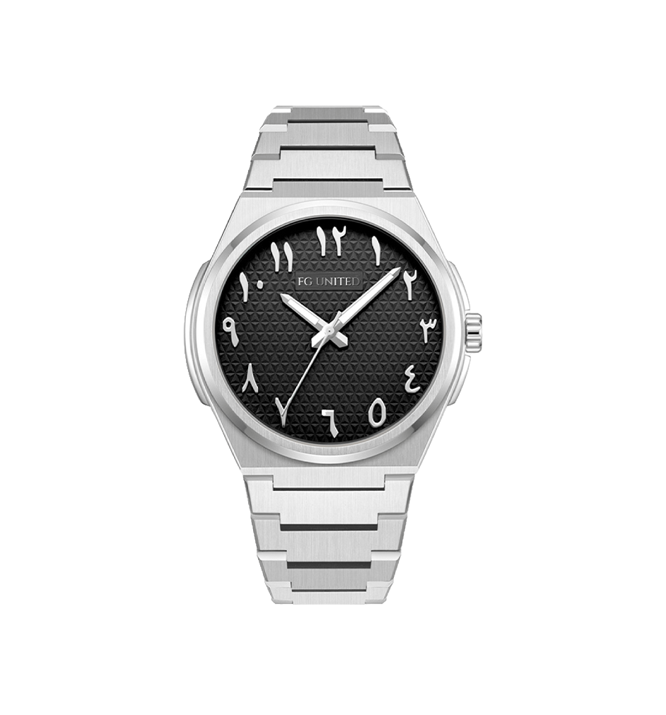 LINEA Men’s Chronograph Black Dial Arabic index Stainless Steel Watch-FG5102