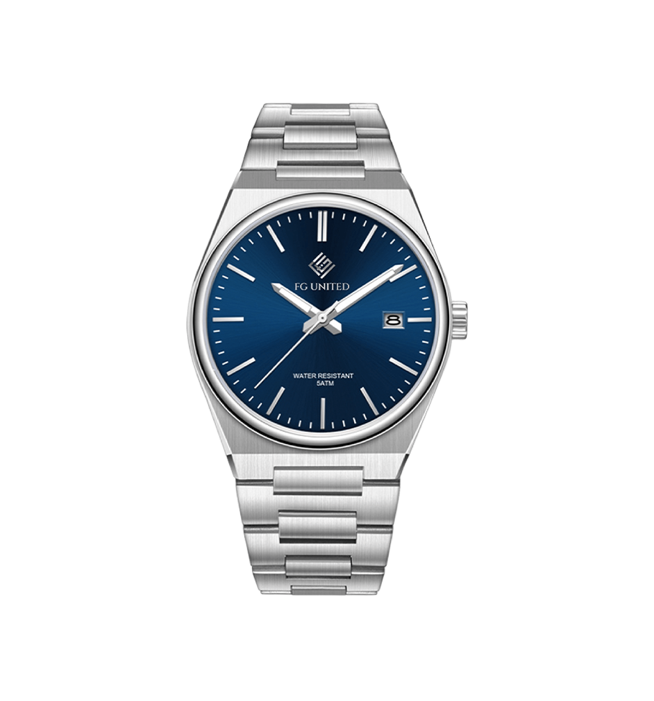 ADNAA Men’s Chronograph Blue Dial Stainless Steel Watch-FG5003